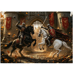 Autumn Castle Duel Jigsaw Puzzle 1000 Pieces