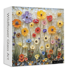 Wildflower Glass Art s Jigsaw Puzzle 1000 Pieces