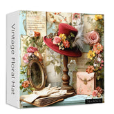 Vintage Blumenhut Puzzle 1000 Teile