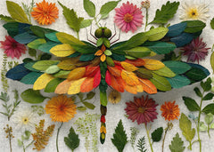 Leaf Dragonfly Jigsaw Puzzle 1000 Pieces