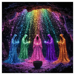 Glowing Cave Mystics Jigsaw Puzzle 1000 Pieces