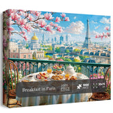 Breakfast in Paris Jigsaw Puzzle 1000 Pieces