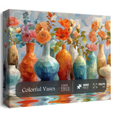 Colorful Vases Jigsaw Puzzle 1000 Pieces
