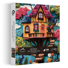 Quilted Art Treehouse Jigsaw Puzzles 1000 Pieces