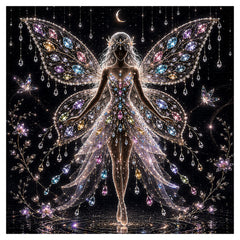 Edelstein-Feen-Silhouette-Puzzle, 1000 Teile