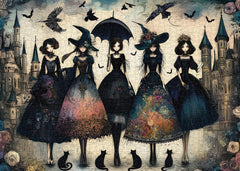 Raven Night Mädchen-Puzzle 1000 Teile