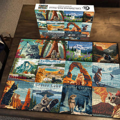 Katzen Nationalparks Puzzle 1000 Teile
