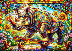 Sunflower Rhino Glide Jigsaw Puzzle 1000 Pieces