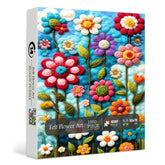 Filzblumenkunst-Puzzle 1000 Teile