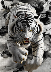 Ink Shadow Tiger Jigsaw Puzzle 1000 Pieces