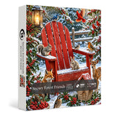 Snowy Forest Friends Jigsaw Puzzle 1000 Pieces