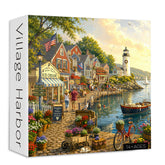 Village Harbor Jigsaw Puzzle 1000 Pieces