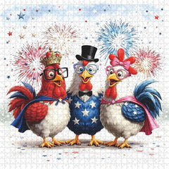 Cheerful Chickens Jigsaw Puzzle 1000 Pieces