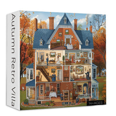 Autumn Retro Villa Jigsaw Puzzle 1000 Pieces