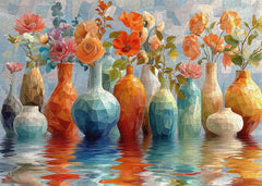 Colorful Vases Jigsaw Puzzle 1000 Pieces