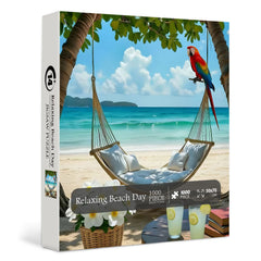 Relaxing Beach Day Jigsaw Puzzle 1000 Pieces