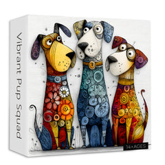 Lebendiges Pup Squad-Puzzle, 1000 Teile