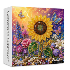 Gemstone Sunflower Jigsaw Puzzle 1000 Pieces