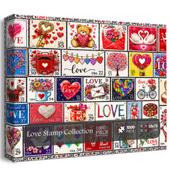 Love Stamp Collection Jigsaw Puzzle 1000 Pieces