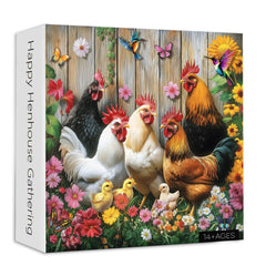 Happy Henhouse Gathering Jigsaw Puzzles 1000 Pieces