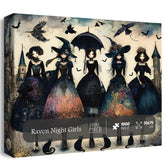 Raven Night Mädchen-Puzzle 1000 Teile