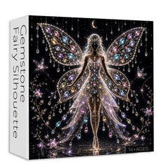 Edelstein-Feen-Silhouette-Puzzle, 1000 Teile
