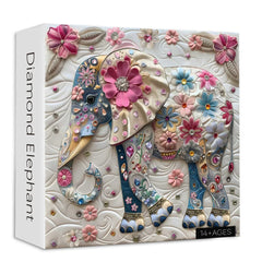 Diamant -Elefantenpuzzle 1000 Stücke