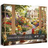 Landschaftsfenster-Szenen-Puzzle, 1000 Teile