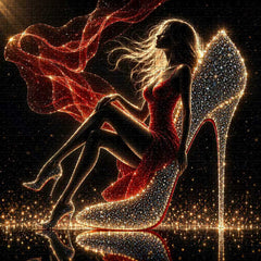 Red & Sparkle Night Jigsaw Puzzle 1000 Pieces