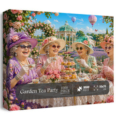 Garten-Teeparty-Puzzle 1000 Teile