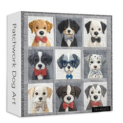 Patchwork Dog Art Jigsaw Puzzle 1000 Pieces