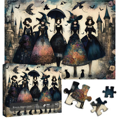Raven Night Mädchen-Puzzle 1000 Teile