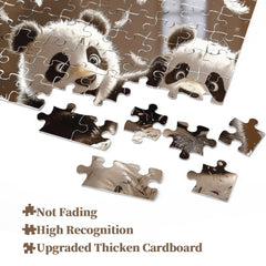 Freudiger Panda-Streich-Puzzle, 1000 Teile