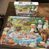 Picknick-Welpen-Puzzle 1000 Teile