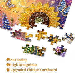 Gemstone Sunflower Jigsaw Puzzle 1000 Pieces