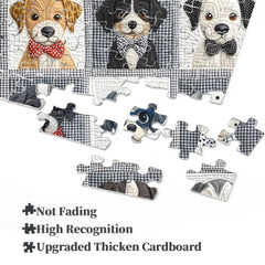Patchwork Dog Art Jigsaw Puzzle 1000 Pieces
