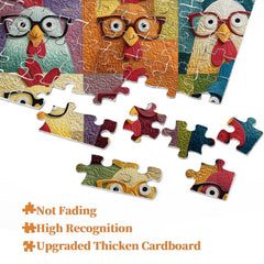 Fabric Chicken Fun Jigsaw Puzzle 1000 Pieces