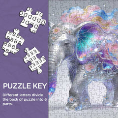 Galaxy Petal Elephant Jigsaw Puzzle 1000 Pieces