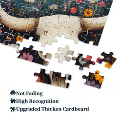 Wildflower Skull Jigsaw Puzzle 1000 Pieces