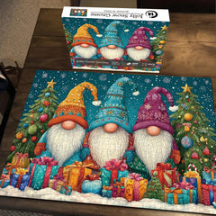 Jolly Snow Gnome Jigsaw Puzzle 1000 Pieces