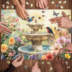 Gartenbrunnen-Puzzle 1000 Teile