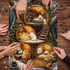 Gemütliches Mäusehütten-Puzzle, 1000 Teile