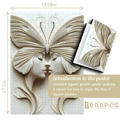 Butterfly Face Twins Jigsaw Puzzle 1000 Stücke