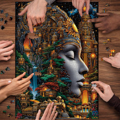 Traumlandschaftsstadt-Puzzle 1000 Teile