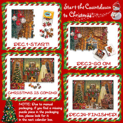 Weihnachtsabend Adventskalender Puzzle 1000 Teile