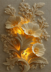 Golden Flower Relief Jigsaw Puzzle 1000 Pieces