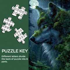 Moon Wolf Grove Jigsaw Puzzle 1000 Pieces