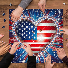 Patriot-Herz-Puzzle, 1000 Teile