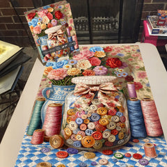 Federknopf Jar -Puzzle 1000 Stücke