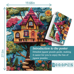 Quilted Art Treehouse Jigsaw Puzzles 1000 Pieces